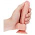 RealRock - Dildo realista com ventosa 15,5cm (natural)