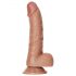 RealRock - Dildo Ventosa Realista 15,5cm (tom escuro)