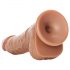 RealRock - Dildo Ventosa Realista 15,5cm (tom escuro)