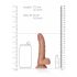 RealRock - Dildo Ventosa Realista 15,5cm (tom escuro)