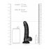 RealRock - Dildo Realista com Base - 15,5cm (Preto)