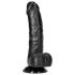 RealRock - Dildo Realista com Base - 15,5cm (Preto)