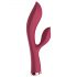 Raytech Rose - Vibrador à prova d'água com estimulador (vermelho)