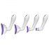 Doc Johnson Intimate - Conjunto de Bombas Vibratórias (4 pcs) - Roxo