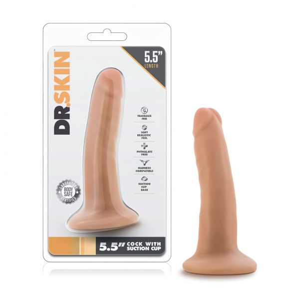 Dr. Skin 5.5 - Dildo Realístico com Base - 14cm