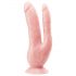 Dr. Skin 8 - Dildo Duplo com Base de Sucção (Cor Natural)