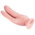 Dr. Skin 8 - Dildo Duplo com Base de Sucção (Cor Natural)