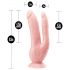 Dr. Skin 8 - Dildo Duplo com Base de Sucção (Cor Natural)