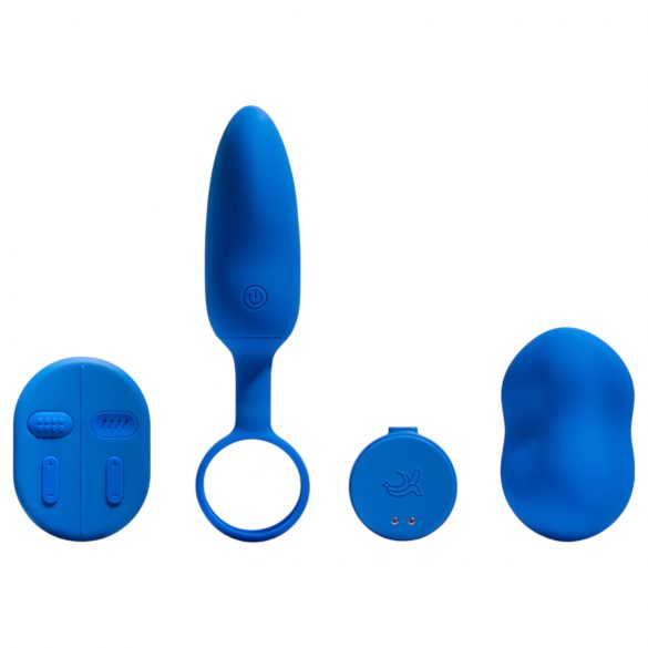 Platanomelón Mobi - Kit Vibrador Sem Fio Recarregável - 2 Peças (Azul)