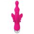 Evolved - Vibrador rosado com pérolas e estimulador de clitóris