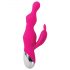 Evolved - Vibrador rosado com pérolas e estimulador de clitóris