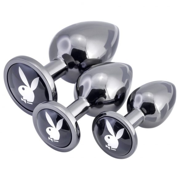 Playboy - Kit de plugs anais 3 peças (prata)