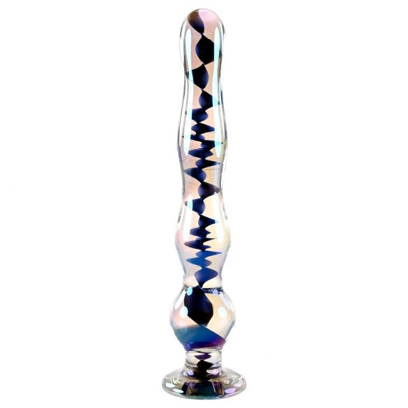 Playboy Jewels - Dildo de Vidro Ondulado (Transparente)