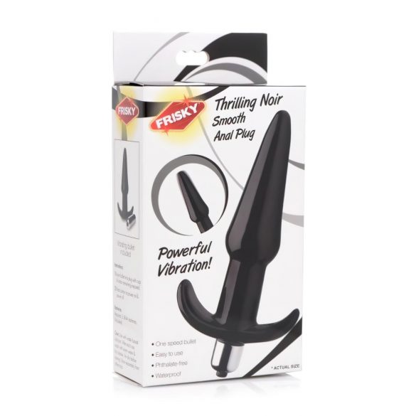 Frisky Smooth - vibrador anal (preto)