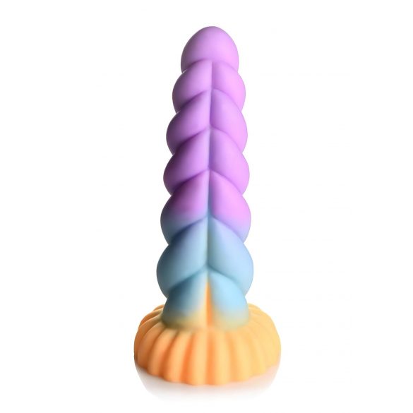 Dildo Místico Unicórnio - 21cm (lilás-amarelo)