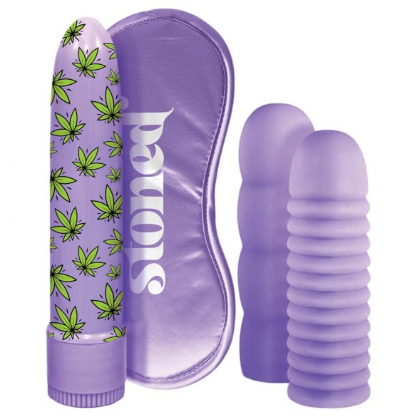 Conjunto Vibrador Bonga Bunga - 4 Peças - Roxo