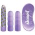 Conjunto Vibrador Bonga Bunga - 4 Peças - Roxo