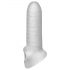 Fat Boy Micro Ranhurado - capa peniana (15cm) - branco leite