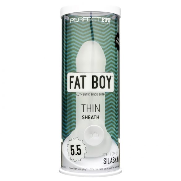 Fat Boy Fino - capa peniana (15cm) - branco leite