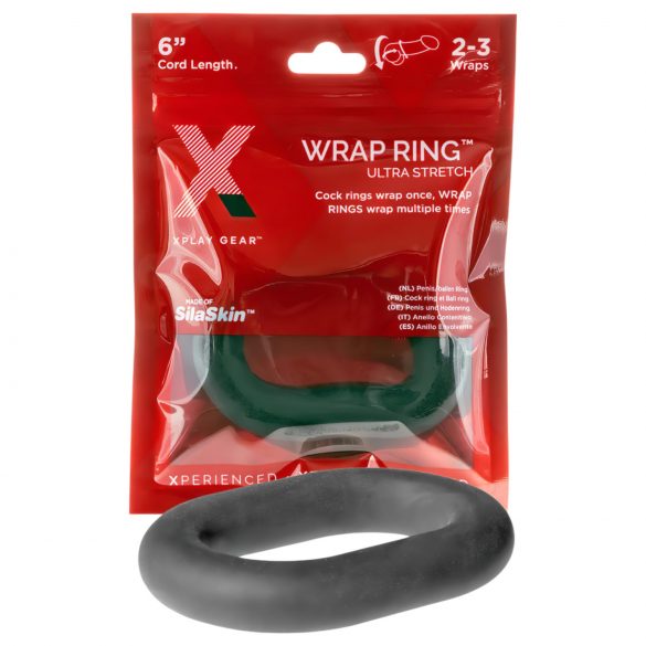 Perfect Fit Ultra Wrap 6 - anel peniano grosso preto (15cm)