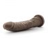 Dr. Skin 8,5 - Dildo realista ventosa - marrom (20,5cm)