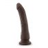 Dr. Skin 8,5 - Dildo realista ventosa - marrom (20,5cm)