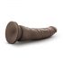 Dr. Skin 8,5 - Dildo realista ventosa - marrom (20,5cm)