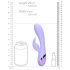 Loveline - Vibrador Rabbit com Estimulador de Clitóris (roxo)