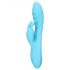 Loveline - Vibrador azul à prova d'água com estimulador de coelho