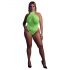 Body Neon Verde com Efeito de Fita Fluorescente