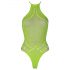 Body Neon Verde com Efeito de Fita Fluorescente