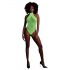 Body Neon Verde com Efeito de Fita Fluorescente - XL-4XL