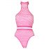 Ouch! - Conjunto de lingerie fluorescente (rosa)