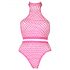 Ouch! - Conjunto de lingerie fluorescente (rosa)