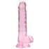 REALROCK - Dildo realista rosa translúcido (17 cm)