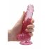 REALROCK - Dildo realista rosa translúcido (17 cm)