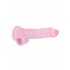 REALROCK - Dildo translúcido realista rosa (19cm)