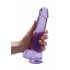 REALROCK - dildo realista translúcido - roxo (22cm)