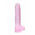 Dildo Realista Transparente - Rosa (22cm)