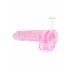 Dildo Realista Transparente - Rosa (22cm)