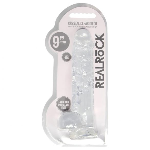 REALROCK - Dildo realista e transparente (22cm)