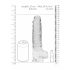 REALROCK - Dildo realista e transparente (22cm)