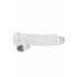 REALROCK - Dildo realista e transparente (22cm)