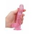 REALROCK - Dildo Realístico Transparente - Rosa (15cm)