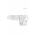 REALROCK - Dildo Realista Transparente (15cm)