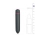 Vibrador à prova d'água Easytoys Bullet (preto)