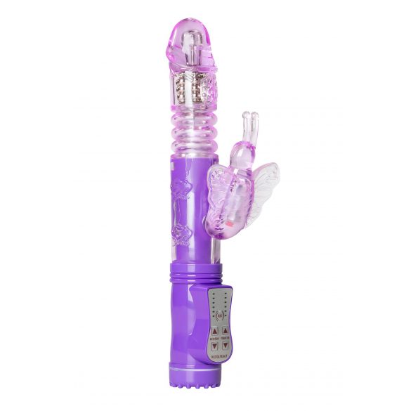 Easytoys Butterfly - Vibrador Rotativo e Pulsionante (roxo)