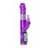 Vibrador Easytoys Rabbit com pérolas e estimulador clitoriano - roxo