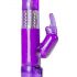 Vibrador Easytoys Rabbit com pérolas e estimulador clitoriano - roxo