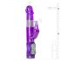 Vibrador Easytoys Rabbit com pérolas e estimulador clitoriano - roxo